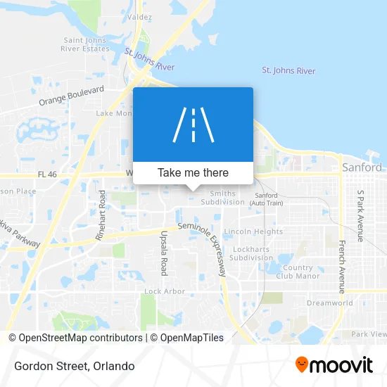 Gordon Street map