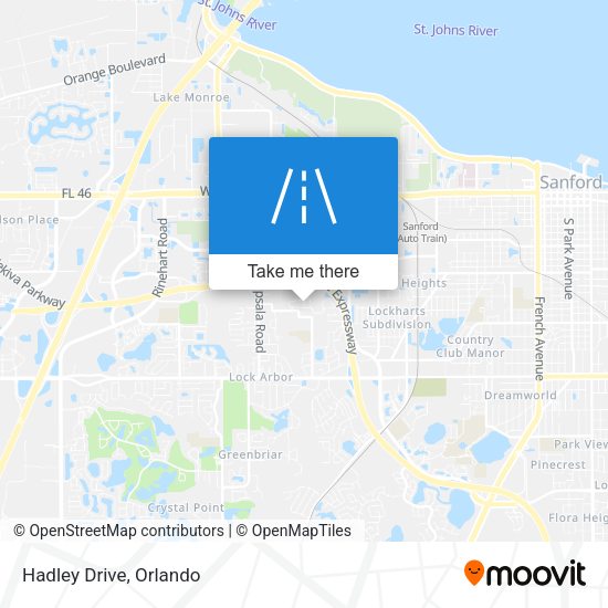 Mapa de Hadley Drive