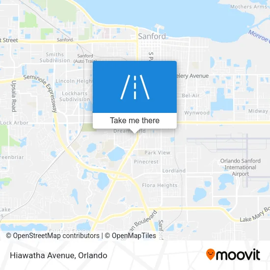 Hiawatha Avenue map