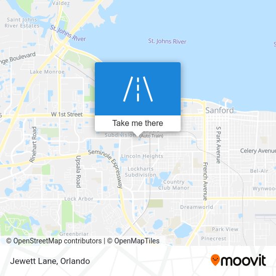 Mapa de Jewett Lane