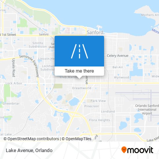 Lake Avenue map