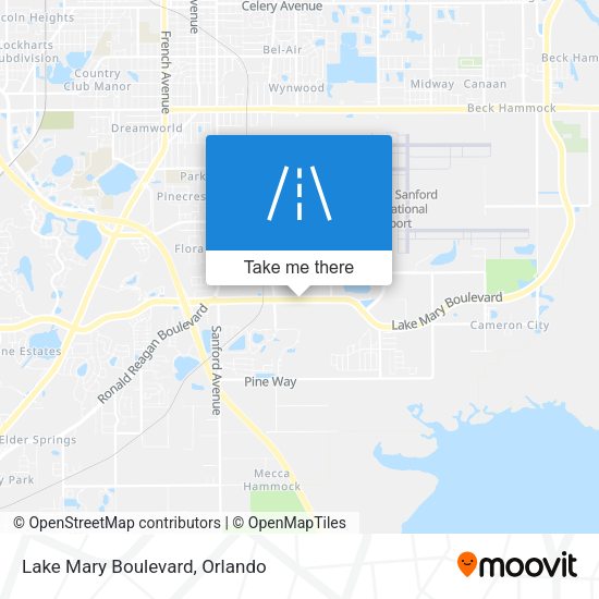 Lake Mary Boulevard map