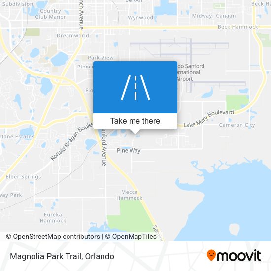 Mapa de Magnolia Park Trail