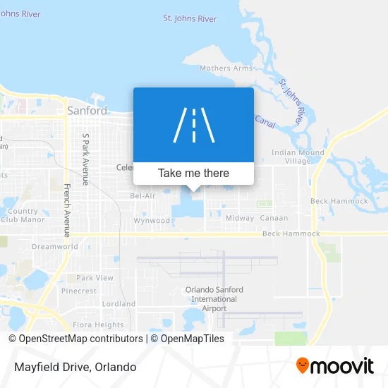 Mayfield Drive map