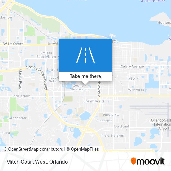 Mapa de Mitch Court West