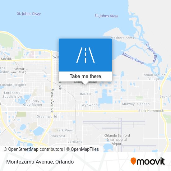 Mapa de Montezuma Avenue