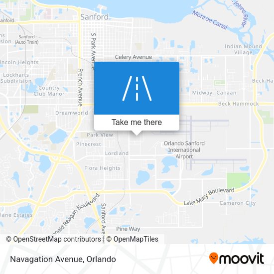 Navagation Avenue map