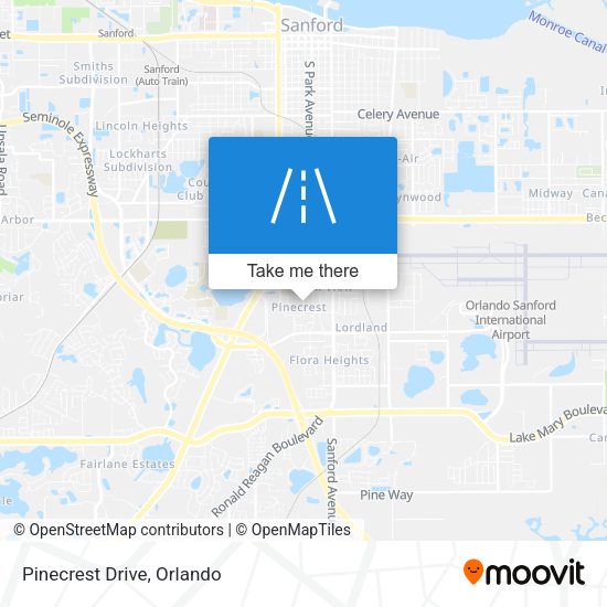 Mapa de Pinecrest Drive