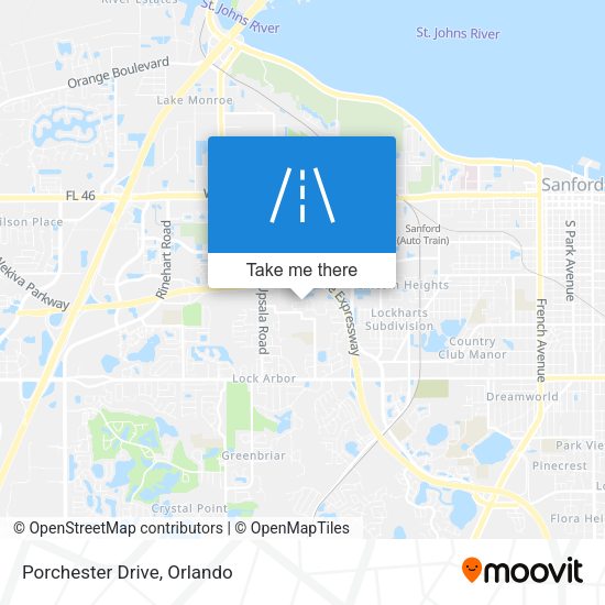 Mapa de Porchester Drive