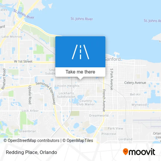 Redding Place map