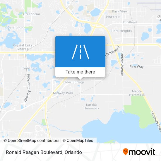 Ronald Reagan Boulevard map