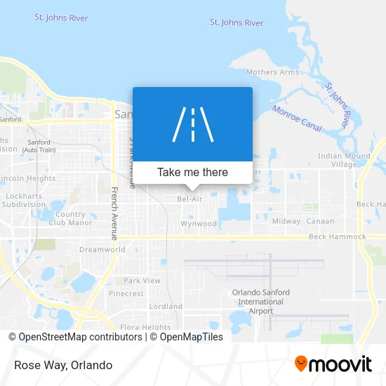 Rose Way map