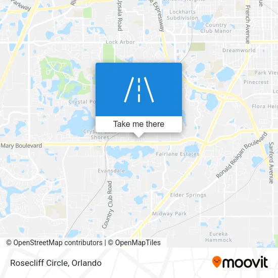 Rosecliff Circle map