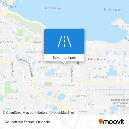 Roundtree Street map