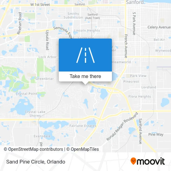 Sand Pine Circle map