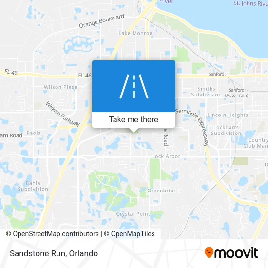 Sandstone Run map