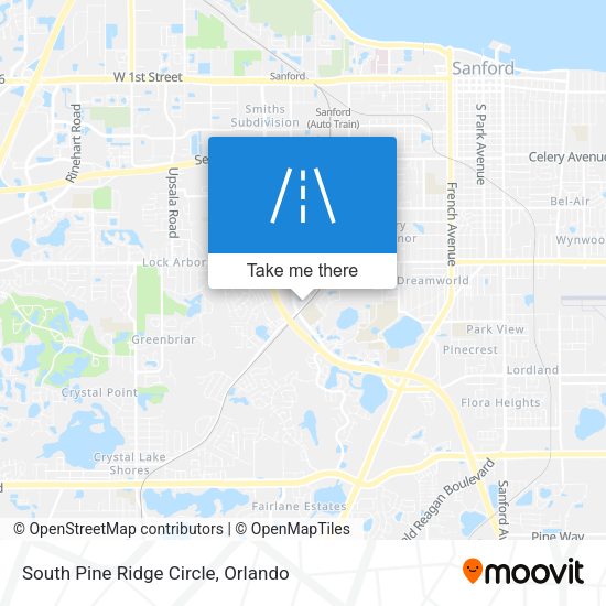 South Pine Ridge Circle map