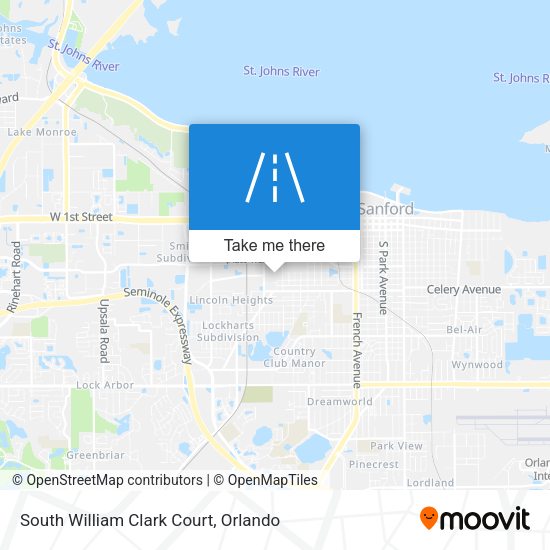 South William Clark Court map