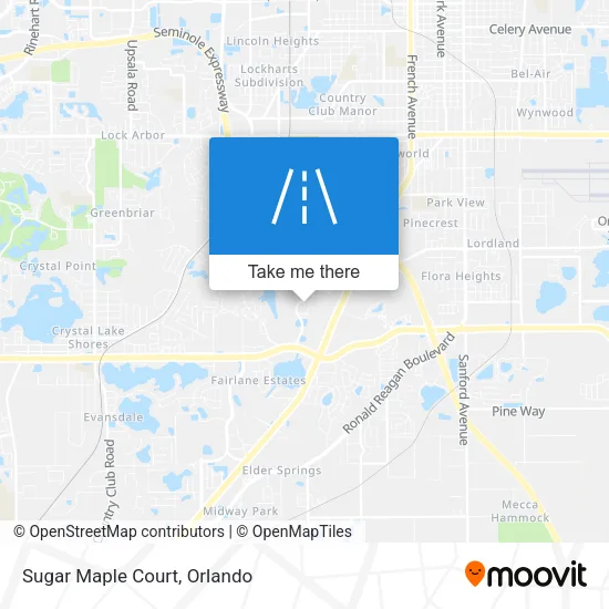 Sugar Maple Court map