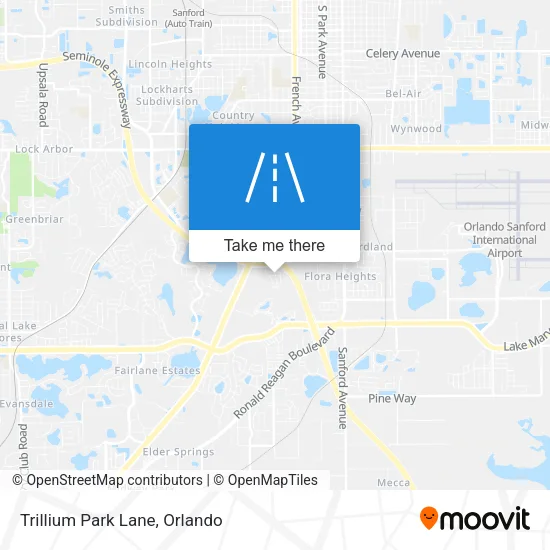 Trillium Park Lane map