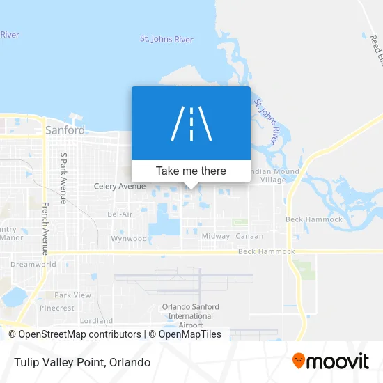 Tulip Valley Point map