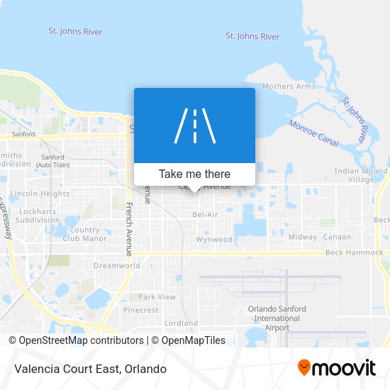 Mapa de Valencia Court East