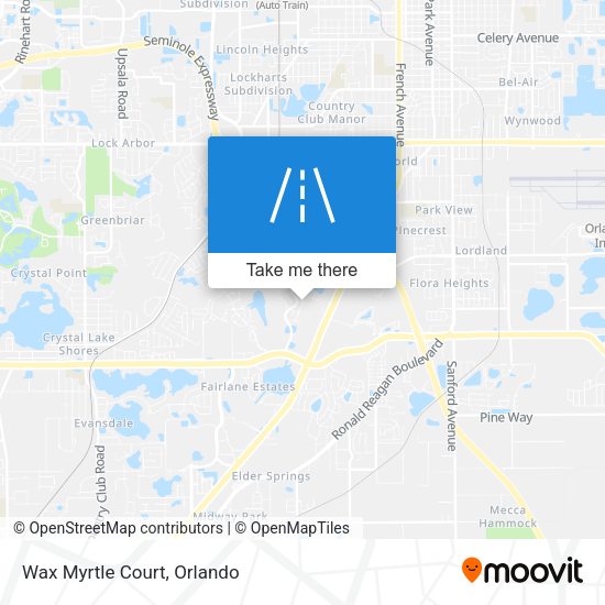 Mapa de Wax Myrtle Court