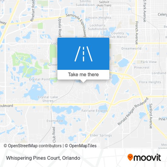 Whispering Pines Court map