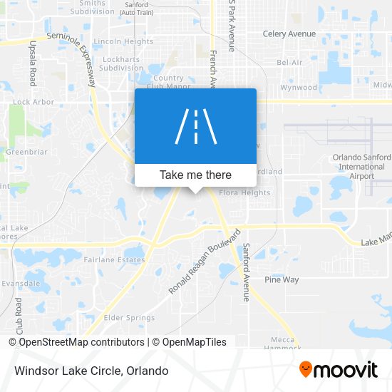 Mapa de Windsor Lake Circle