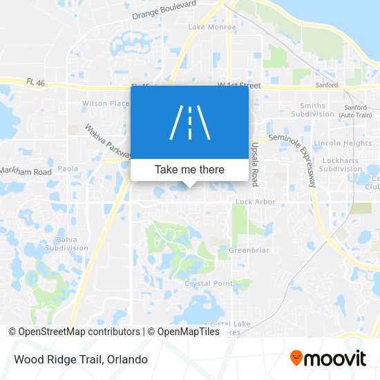 Mapa de Wood Ridge Trail