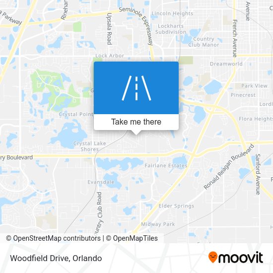 Woodfield Drive map
