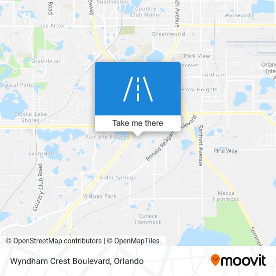 Wyndham Crest Boulevard map