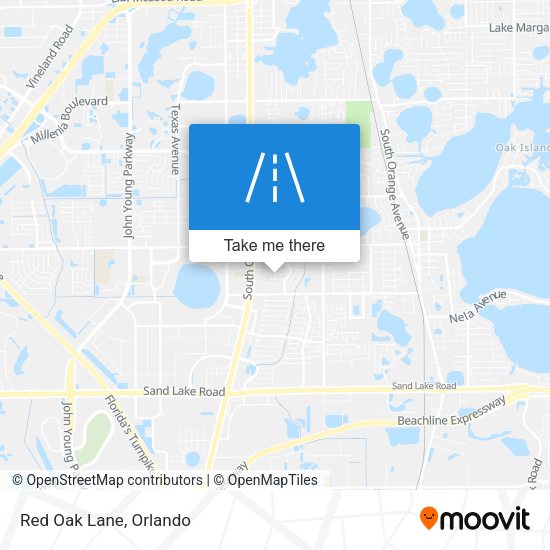 Red Oak Lane map