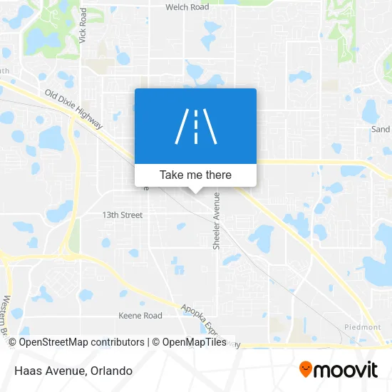 Haas Avenue map