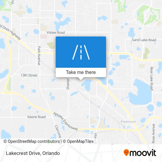 Mapa de Lakecrest Drive