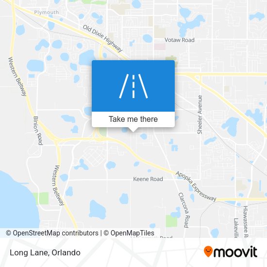 Mapa de Long Lane