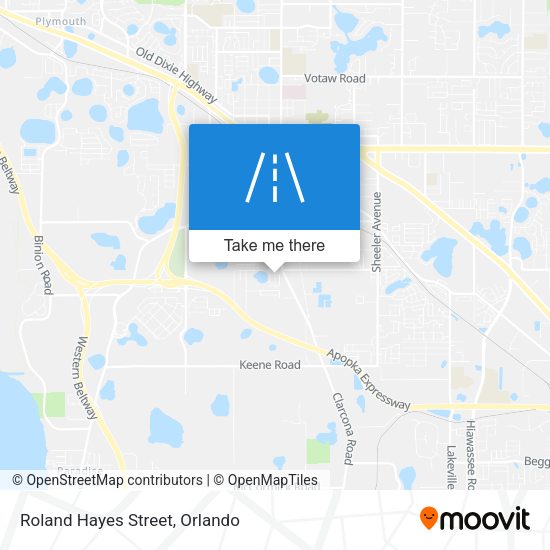Mapa de Roland Hayes Street
