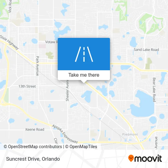 Suncrest Drive map