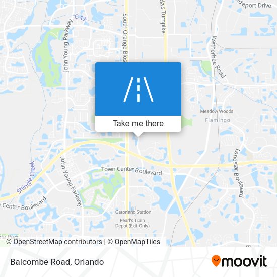 Mapa de Balcombe Road
