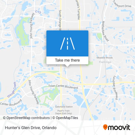 Hunter's Glen Drive map