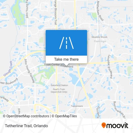 Mapa de Tetherline Trail