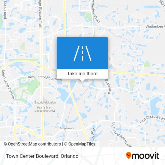 Mapa de Town Center Boulevard