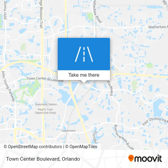 Town Center Boulevard map