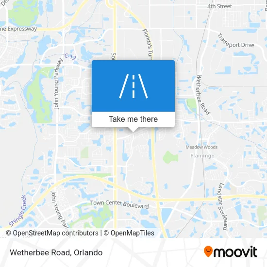 Wetherbee Road map
