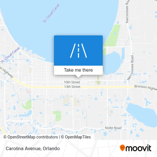 Carolina Avenue map