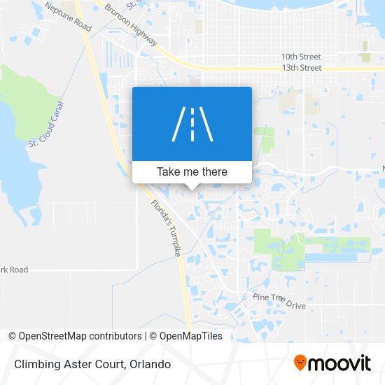 Climbing Aster Court map