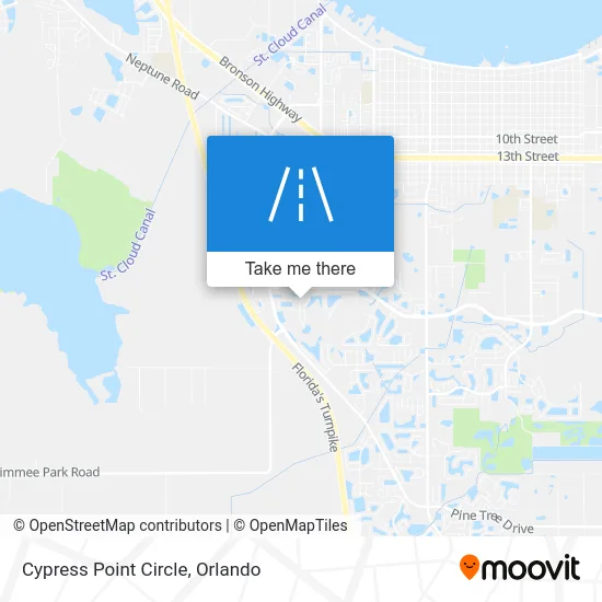 Cypress Point Circle map