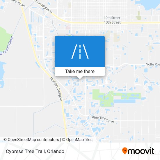 Mapa de Cypress Tree Trail