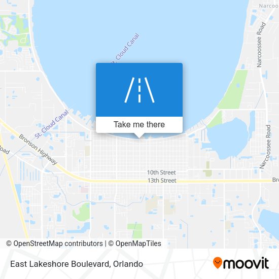 East Lakeshore Boulevard map