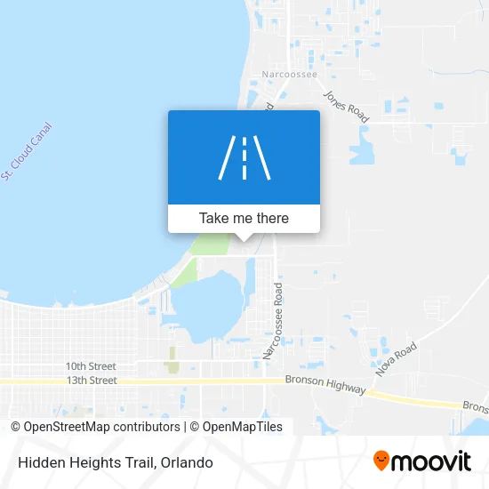 Hidden Heights Trail map